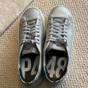 P448 Silver Sneakers Size 41